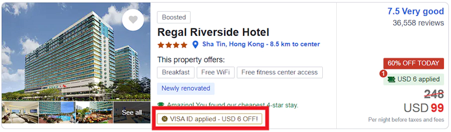 This Promotion Is Only Valid For Hotels That Have The “Visa_Xx&Quot; Banner On The Search Results Page.