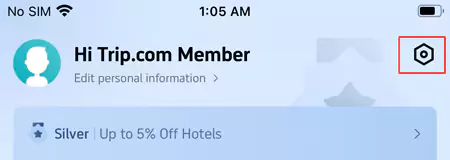 Trip.com App中切换站点1