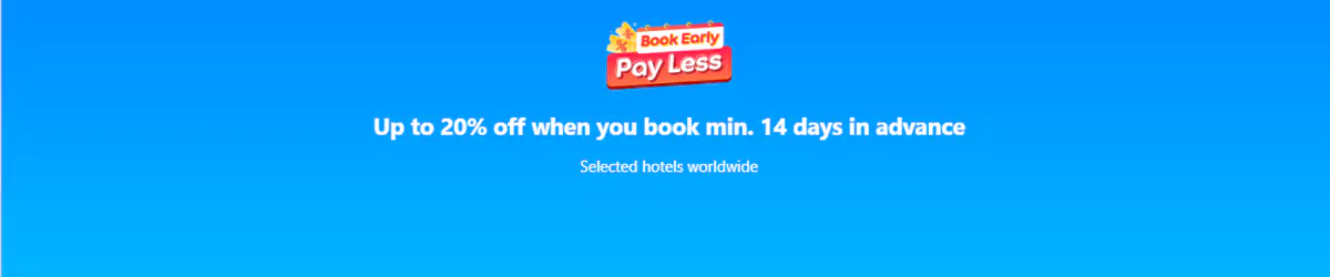 Agoda: Save Up To 20% When You Book 14 Days In Advance