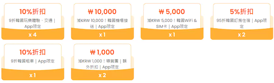 Klook 韓國旅遊大禮包內容