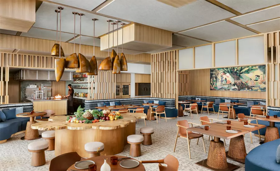 京都六善酒店酒店裡的全日餐廳「All Day Dining Sekki」