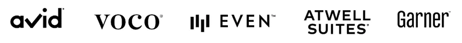 Avid Hotels, Voco, Even Hotels, Atwell Suites And Garner Hotels Logo