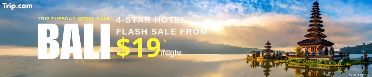 Trip.com 优惠:巴厘岛酒店闪促75折,四五星酒店最低百元(24/10/29日预订) Trip.com 优惠:巴厘岛酒店闪促75折,四五星酒店最低百元(24/10/29日预订)
