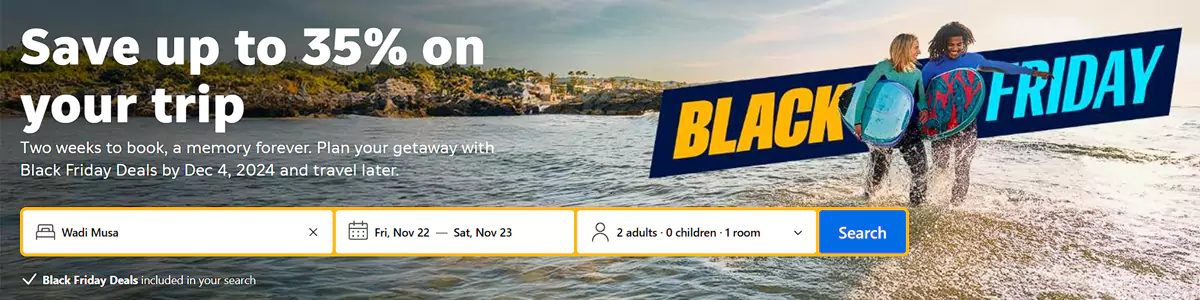 Booking Black Friday Deal: Save Up To 35% Off On Your Trip