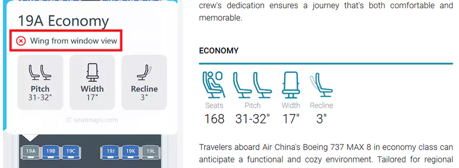 The Tool Will Display The Seat Layout. Click On The Window Seats On The Left Side. If The Seat Is Near The Wing, There Will Be A Prompt. 