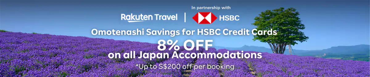 Rakuten Travel X Hsbc Promo Code：singapore User Enjoy 8% Off