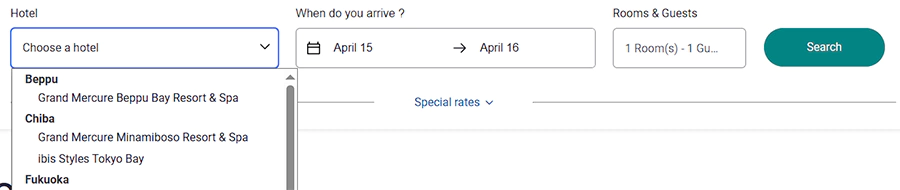 The participating hotels are listed when you booking The Participating Hotels Are Listed When You Booking
