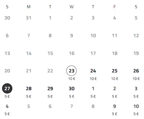 4月23日查询的入城费价格