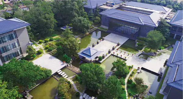 太原晉祠國賓館的現代園林 山西晉祠國賓館的現代園林
