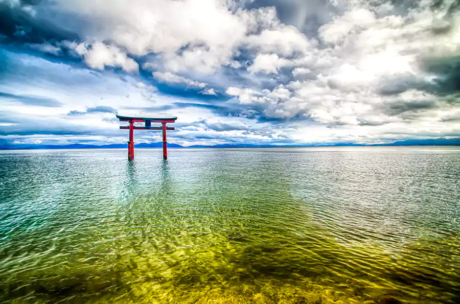 白須神社水上鳥居