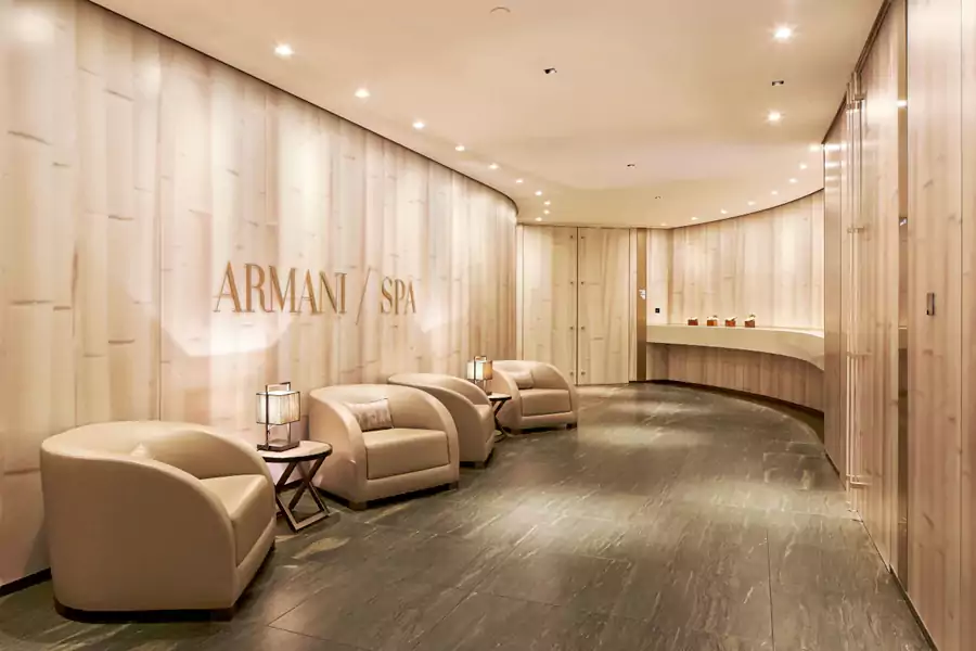8 层 1000㎡的 Armani SPA 8 层 1000㎡的 Armani Spa