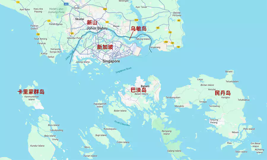 新加坡跳岛游地图 新加坡跳岛游地图