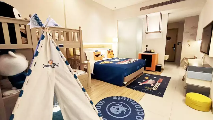 专门设计的海底小纵队家庭房