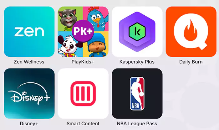 可以獲得以下 App 的免費會員（六選一）