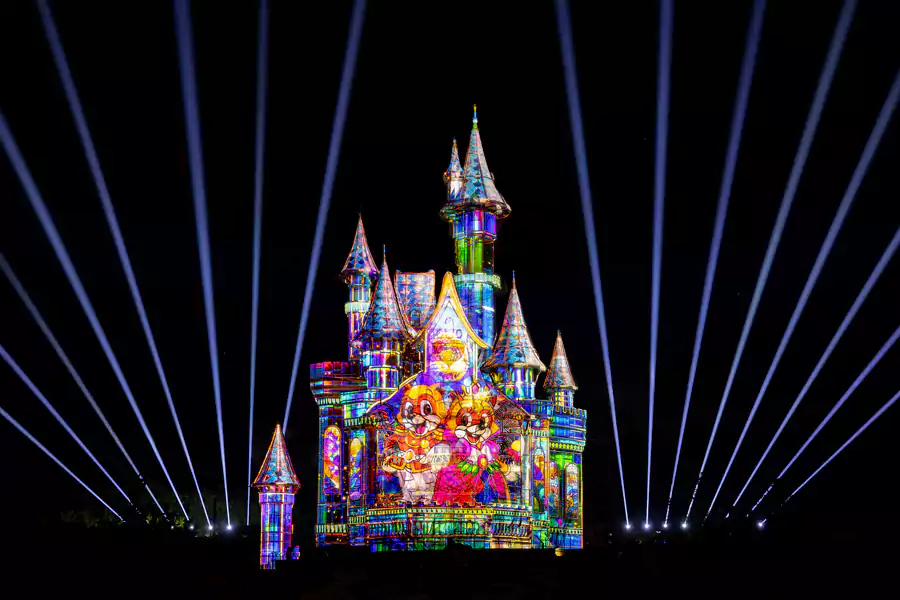 等到傍晚,釜山樂天世界又換了一副模樣 等到傍晚,釜山樂天世界又換了一副模樣