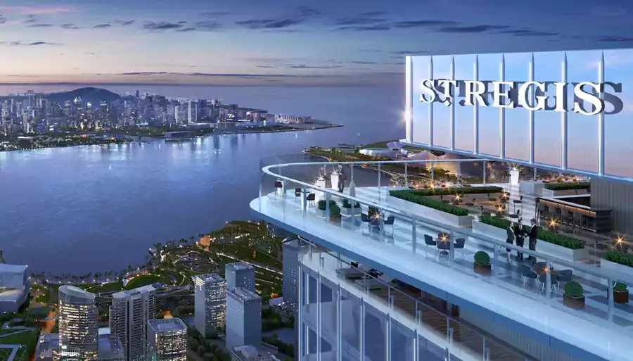 深圳前海华侨城瑞吉酒店的选址颇具匠心，落在宝安区的繁华核心