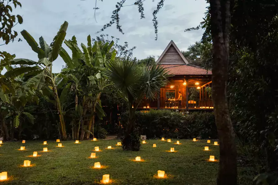 SPA 護理室隱匿在花園深處 Spa 護理室隱匿在花園深處