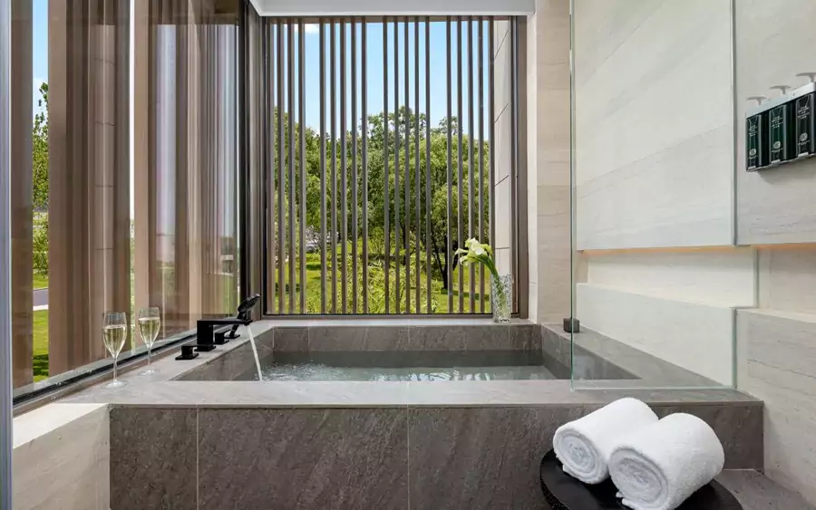 單臥私湯套房（含庭院）是頂配