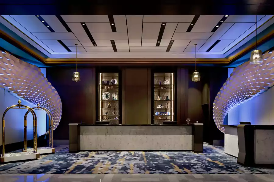 大堂以「東京浪潮(TOKYO WAVES)」為主題 大堂以「東京浪潮(Tokyo Waves)」為主題