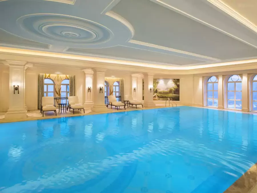 藍色馬賽克拼花精巧華麗