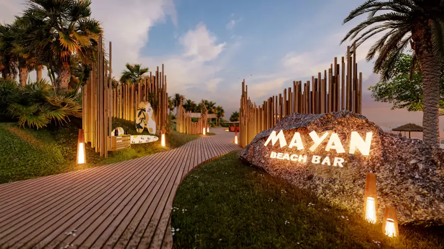 沿著曲徑通幽的林間小路漫步,便能直達海邊 沿著曲徑通幽的林間小路漫步,便能直達海邊