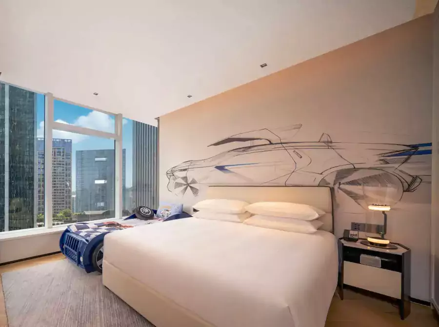 客房以轻奢风为主 客房以轻奢风为主