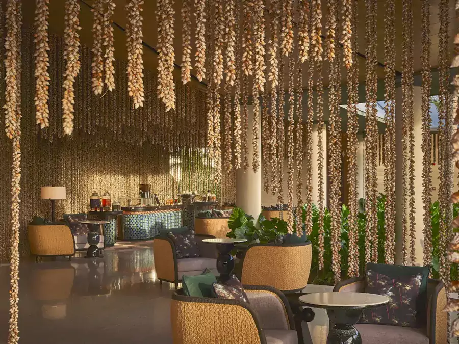 塞席爾普拉特島華爾道夫酒店大堂 塞席爾普拉特島華爾道夫酒店大堂